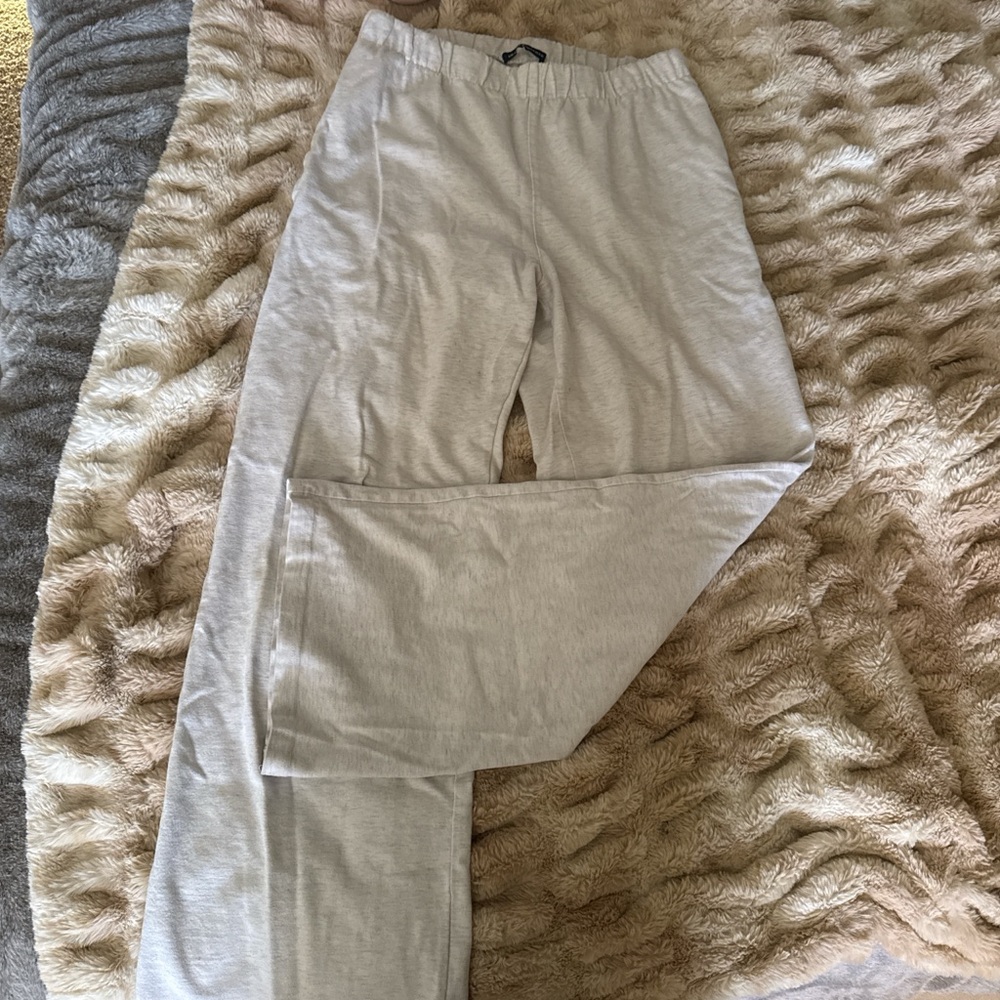 Brandy Melville Light Gray Drawstring Pants